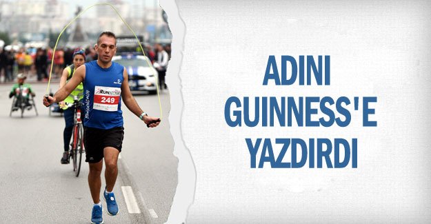 Adını Guinness'e yazdırdı
