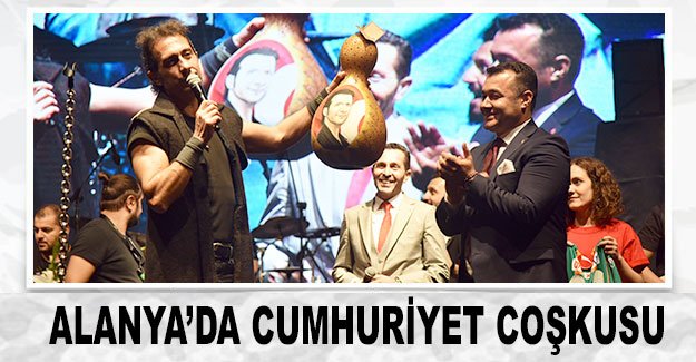 Alanya’da Cumhuriyet coşkusu