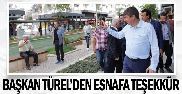 Başkan Türel’den esnafa teşekkür