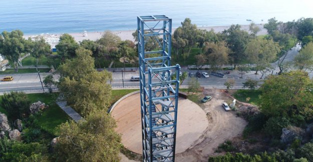 Beach Park’a asansörle iniş