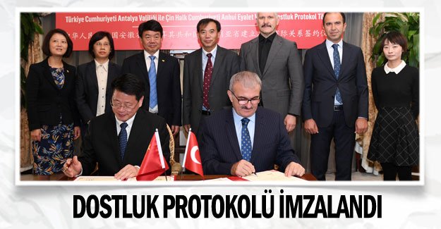 Dostluk protokolü imzalandı