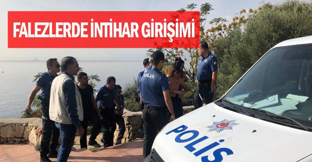 Falezlerde intihar girişimi
