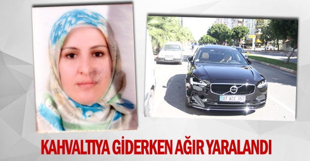 Kahvaltıya giderken ağır yaralandı
