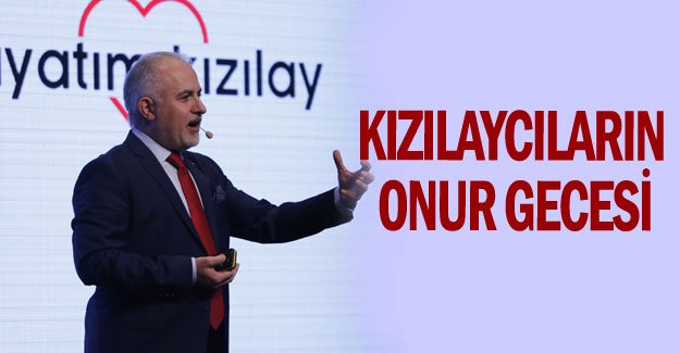 Kızılaycıların onur gecesi