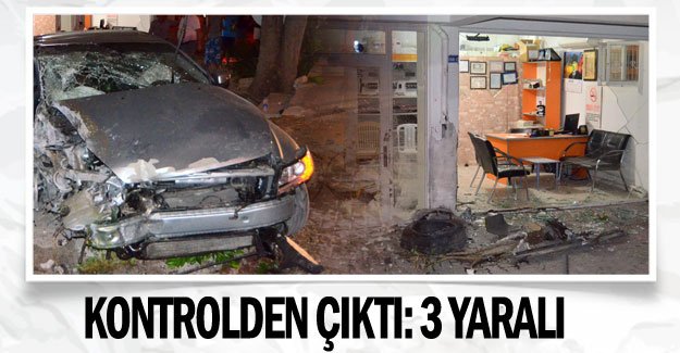 Kontrolden çıktı: 3 yaralı