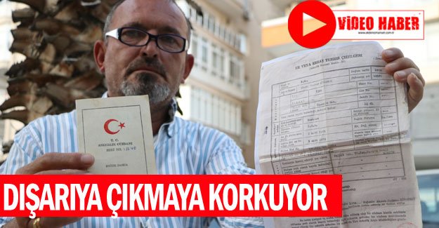 Dışarıya çıkmaya korkuyor