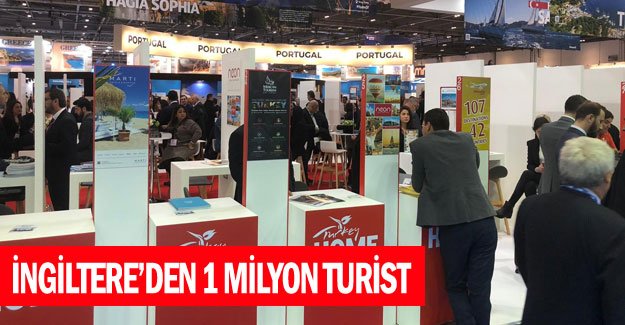 İngiltere’den 1 milyon turist
