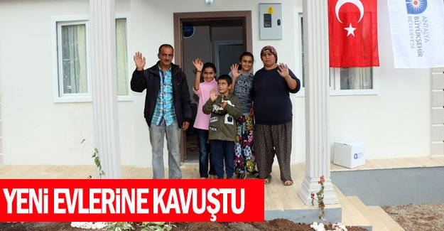 Yeni evlerine kavuştu