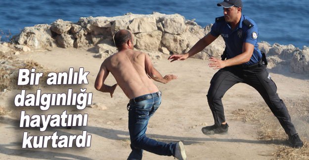 Bir anlık dalgınlığı hayatını kurtardı