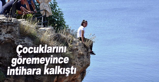 Çocuklarını göremeyince intihara kalkıştı