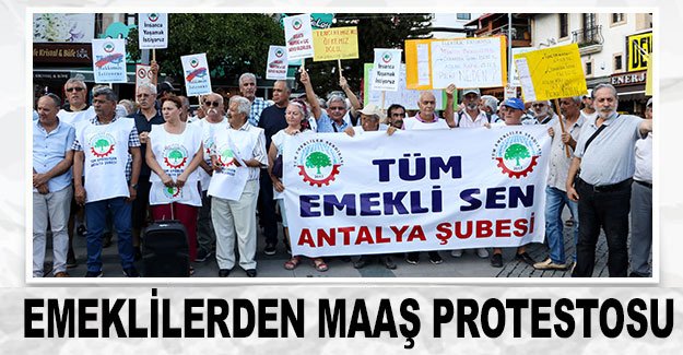 Emeklilerden maaş protestosu
