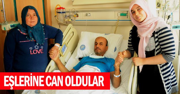 Eşlerine can oldular