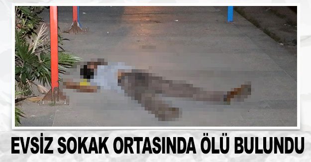 Evsiz sokak ortasında ölü bulundu