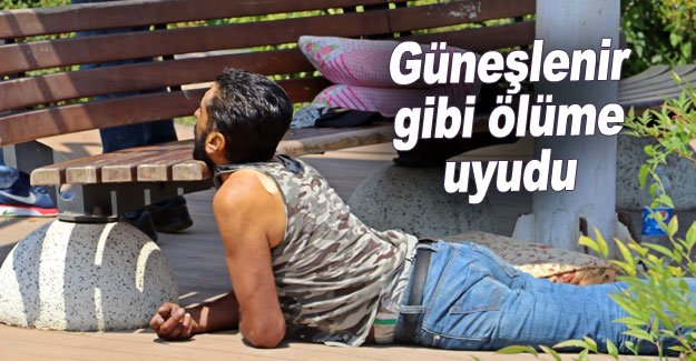 Güneşlenir gibi ölüme uyudu