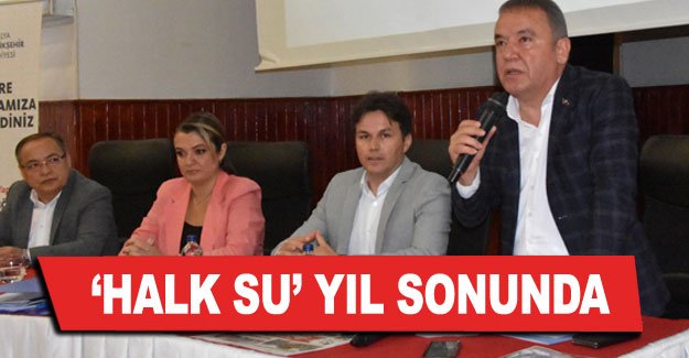 ‘HALK SU’ yıl sonunda