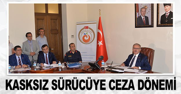 Kasksız sürücüye ceza dönemi