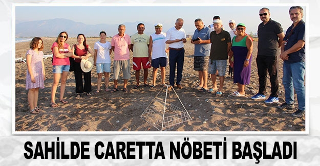Sahilde caretta nöbeti başladı