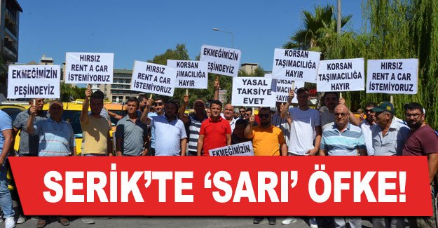 Serik’te ‘sarı’ öfke!