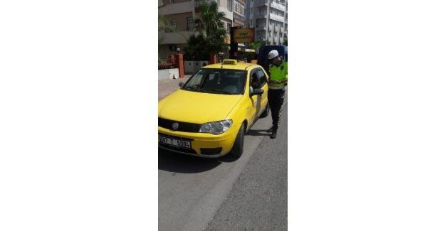 Ticari taksiler denetlendi