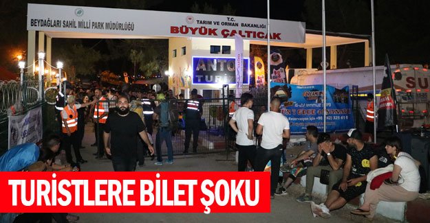 Turistlere bilet şoku